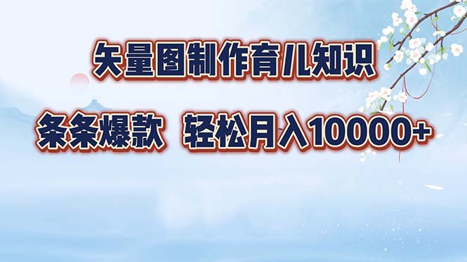 （12902期）矢量图制作育儿常识，一条条爆品，月入10000-蓝悦项目网