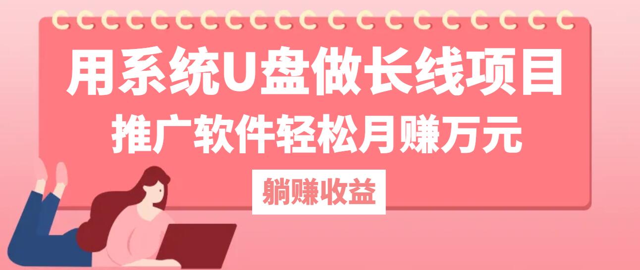 用系统U盘做长线项目，推广软件轻松月赚万元-蓝悦项目网