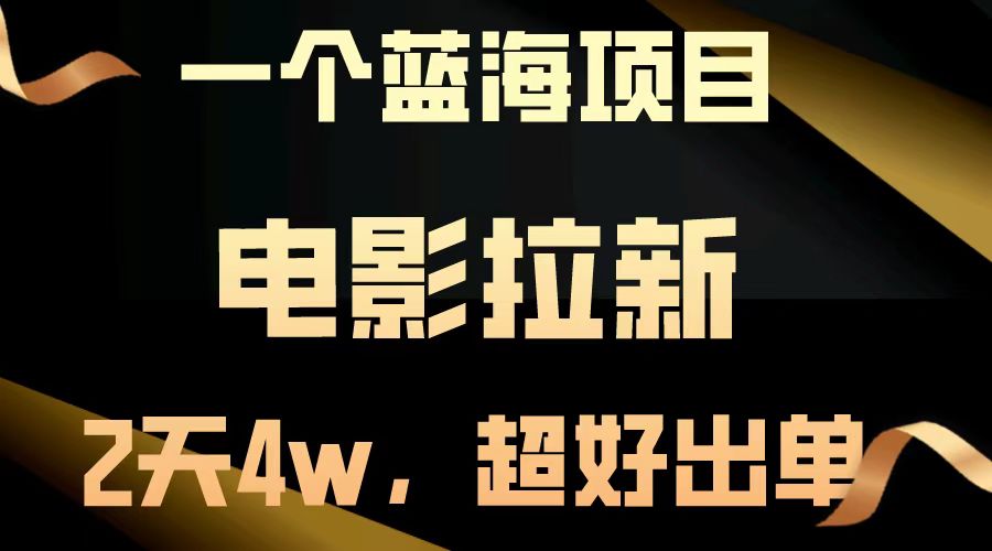 （13396期）【蓝海项目】影片引流，二天做了近4w，非常好开单，原地起飞-蓝悦项目网