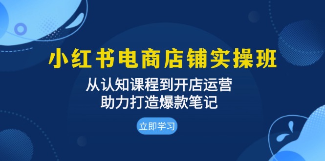 （13352期）小红书电商店面实际操作班：从认知能力课程内容到开店运营，助推推出爆款手记-蓝悦项目网