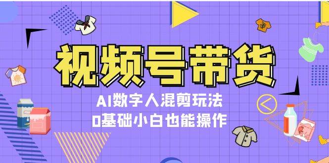 视频号带货，AI数字人混剪玩法，0基础小白也能操作-蓝悦项目网