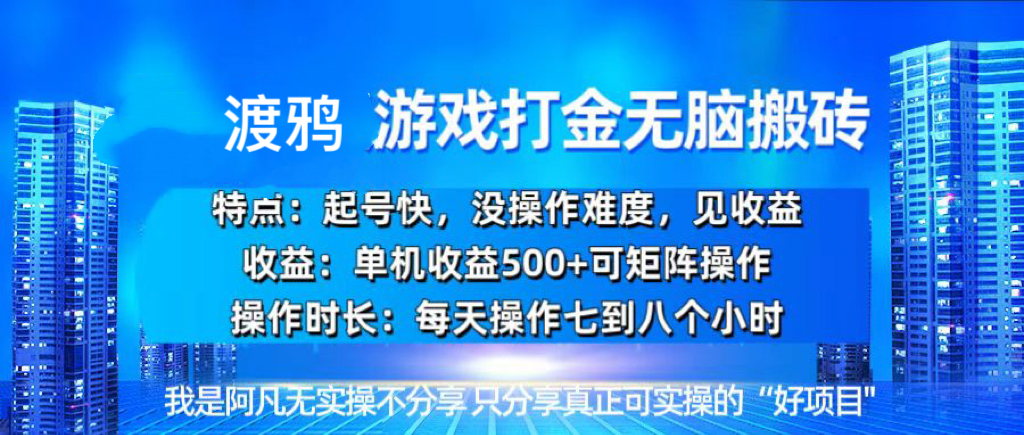 （13501期）韩国知名游戏打金无脑搬砖单机收益500+-蓝悦项目网