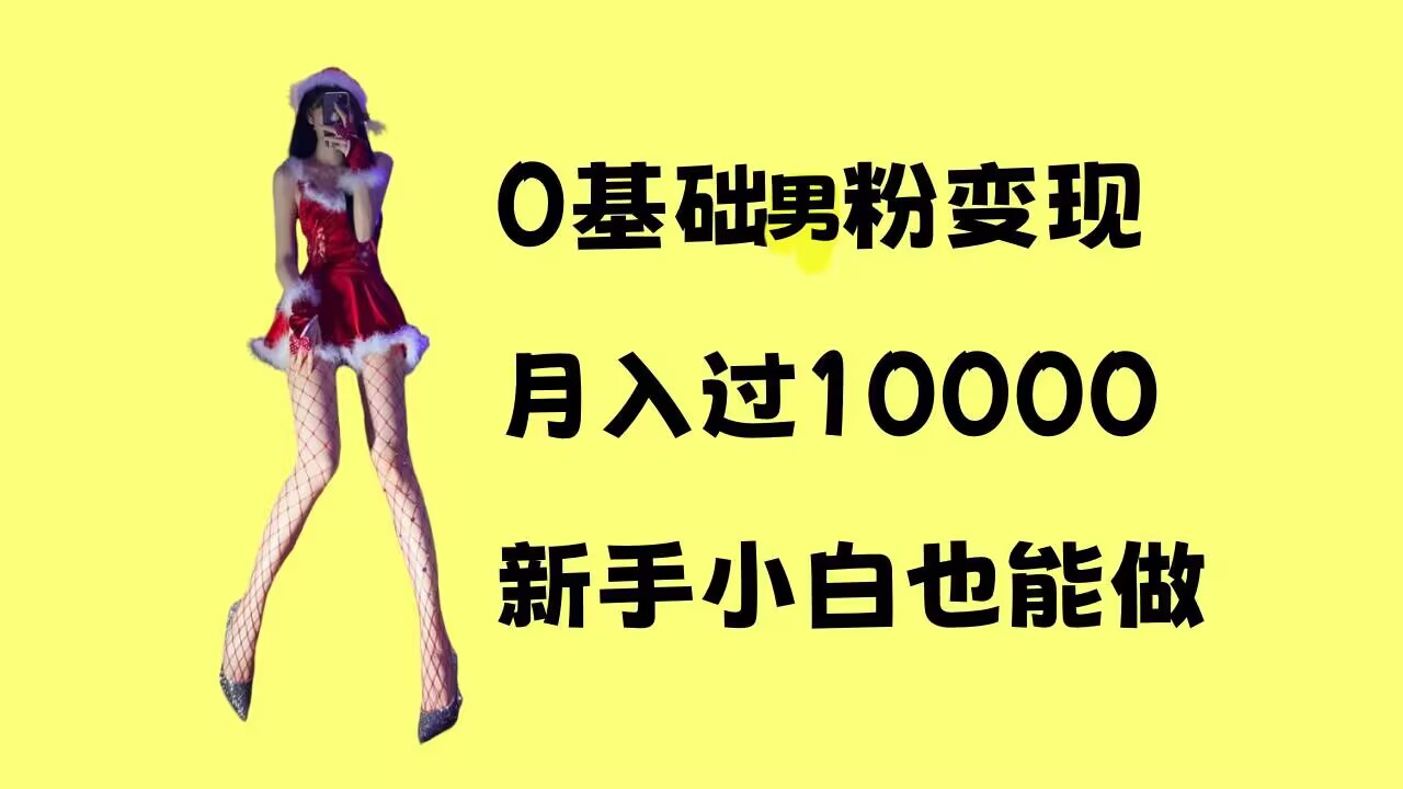 0基础男粉s粉变现，月入过1w+，操作简单，新手小白也能做【揭秘】-蓝悦项目网