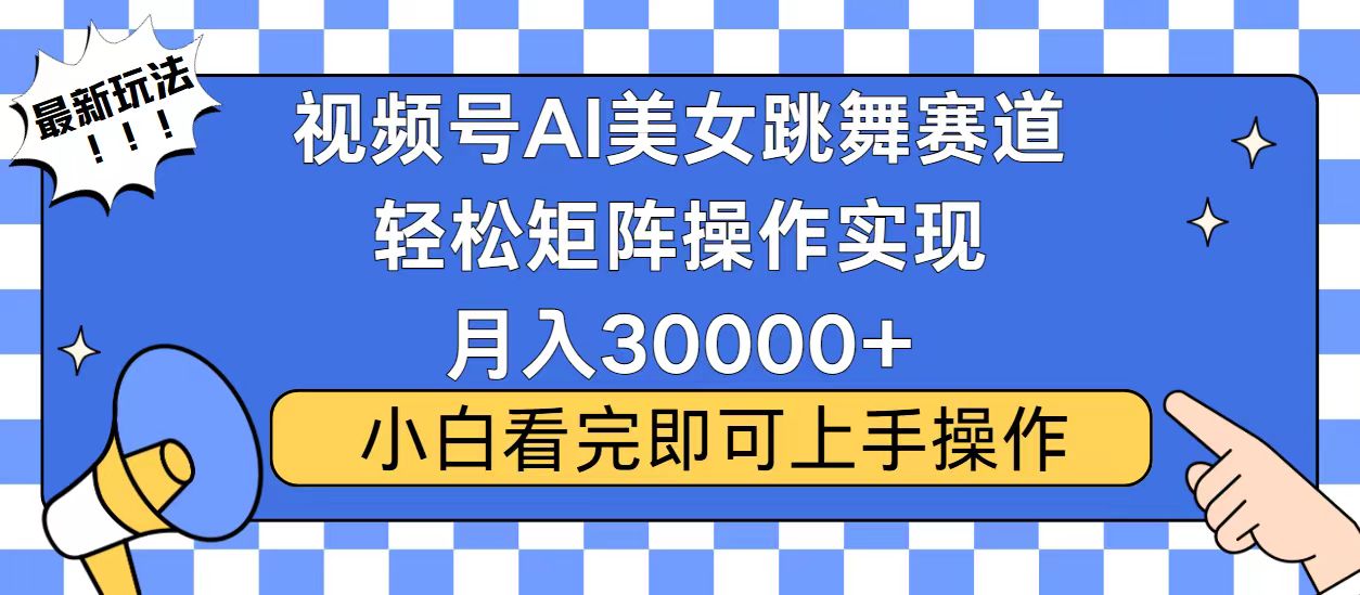 （13813期）视频号蓝海赛道玩法，当天起号，拉爆流量收益，小白也能轻松月入30000+-蓝悦项目网