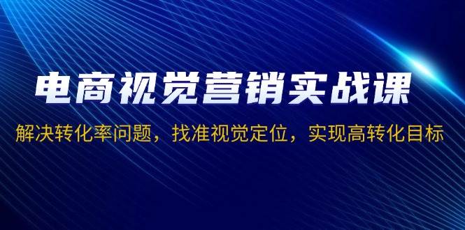 电商视觉营销实战课，解决转化率问题，找准视觉定位，实现高转化目标-蓝悦项目网