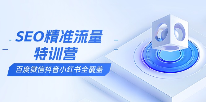 （13851期）SEO精准流量特训营，百度微信抖音小红书全覆盖，带你搞懂搜索优化核心技巧-蓝悦项目网