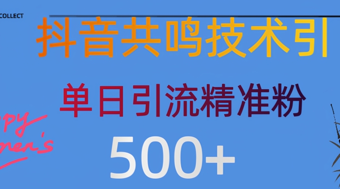 抖音情感引流方法自主创业粉，当然降低成本，日引500-蓝悦项目网